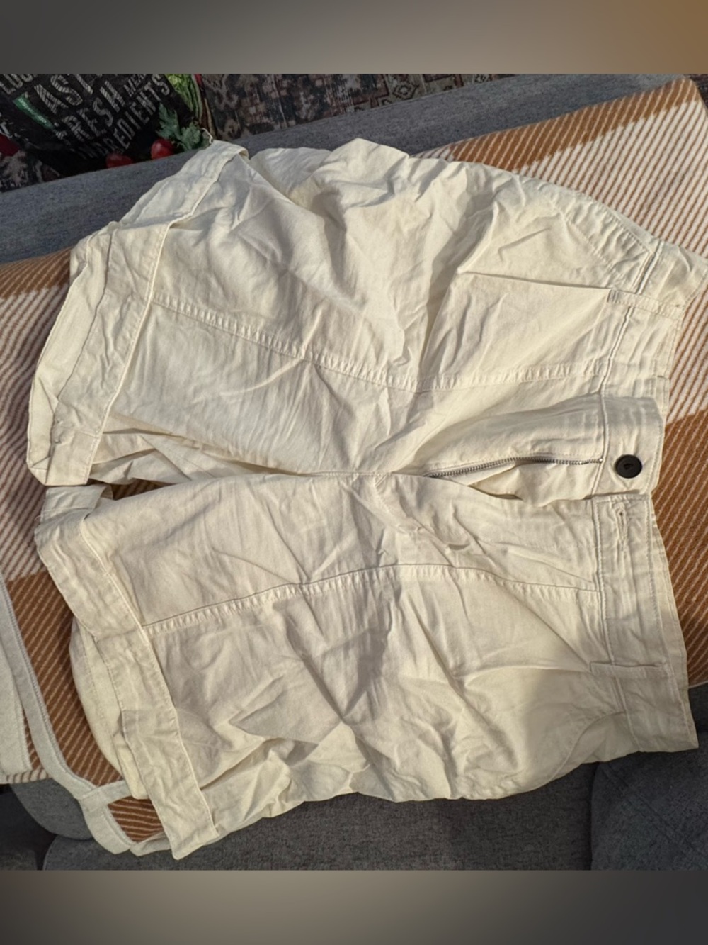 Everlane Off-White Utility Shorts